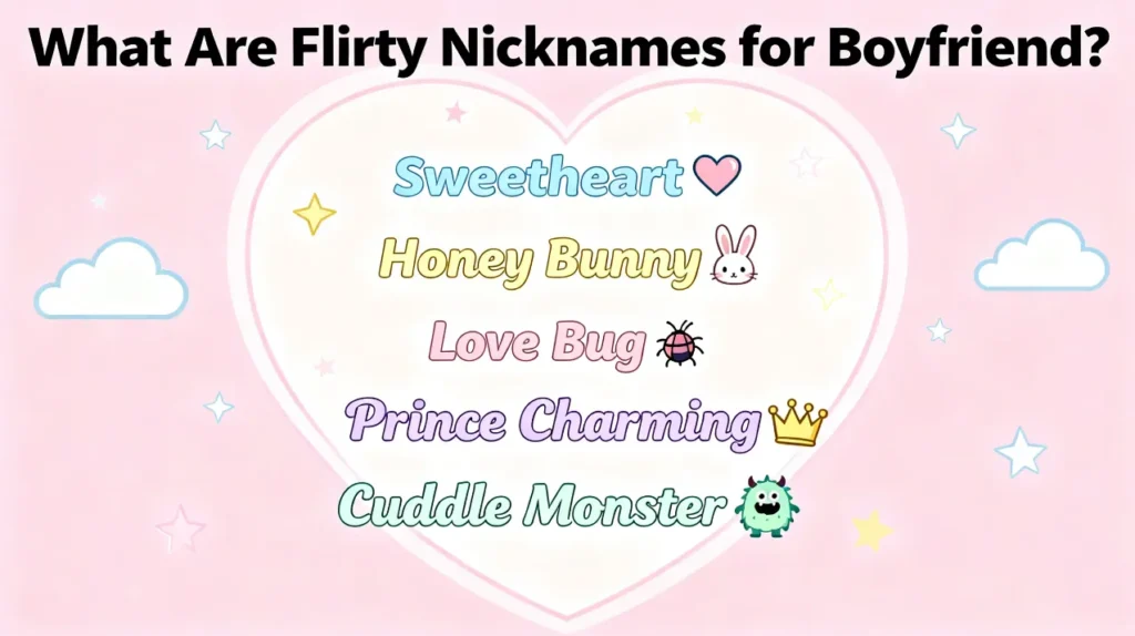 💋 What Are Flirty Nicknames for Boyfriend