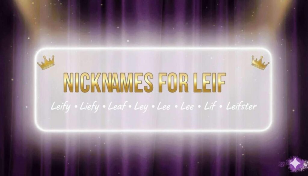 Nicknames for Leif