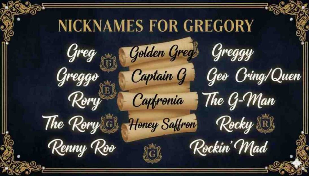 Nicknames for Gregory
