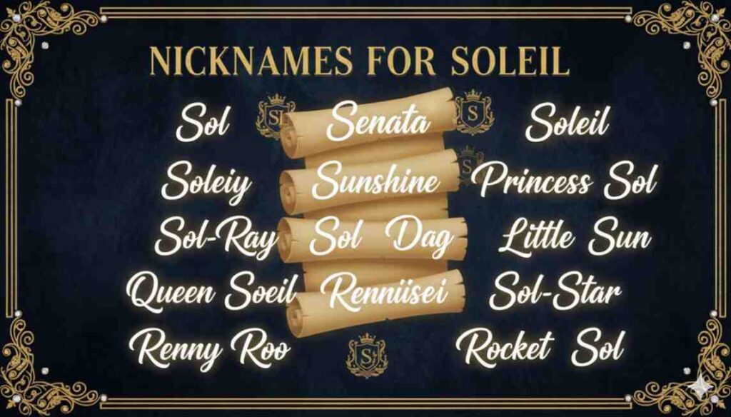 Nicknames for Soleil