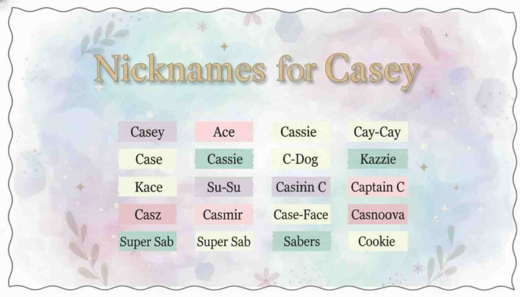 Nicknames for Casey