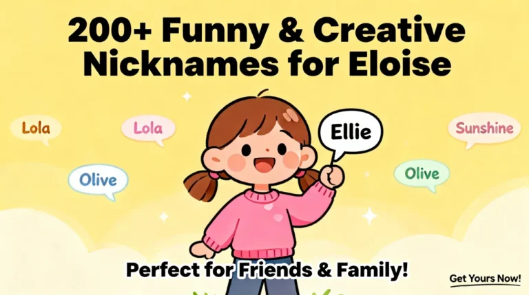 200+ Funny & Creative Nicknames for Eloise
