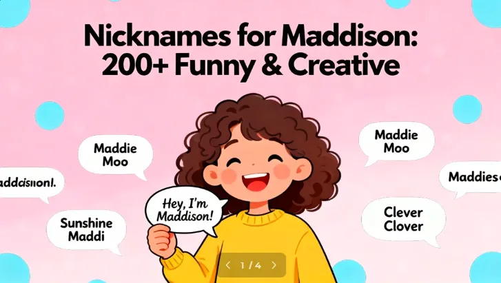 Nicknames for Maddison 200+ Funny & Creative