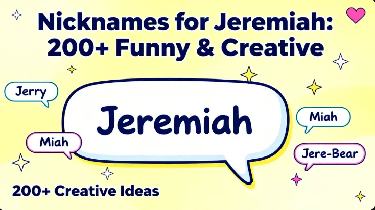 Nicknames for Jeremiah: 200+ Funny & Creative