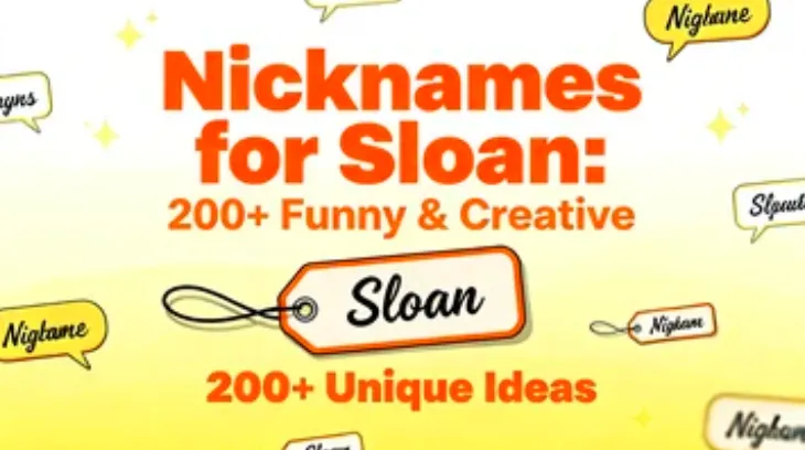 Nicknames for Sloan: 200+ Funny & Creative