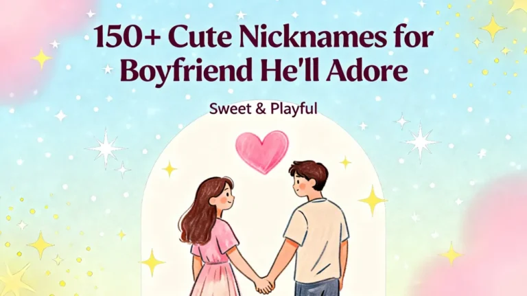 150+ Cute Nicknames for Boyfriend He'll Adore