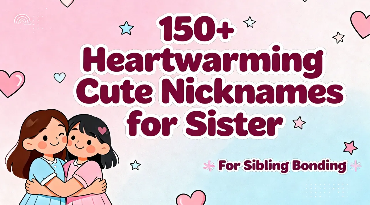 150+ Heartwarming Cute Nicknames for Sister