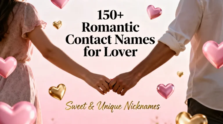 150+ Romantic Contact Names for Lover