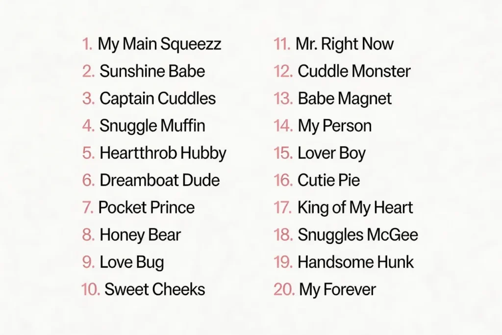 Best Funny Contact Names for Boyfriend