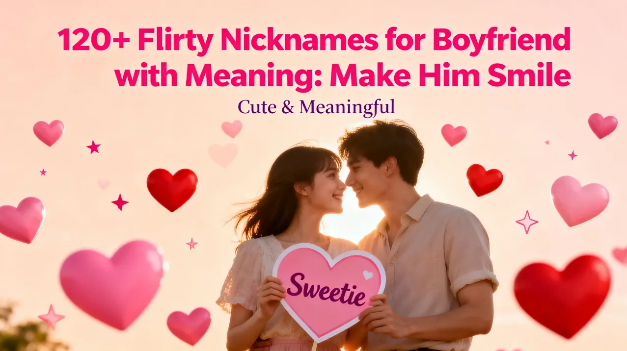 120+ Flirty Nicknames for Boyfriend with Meaning Make Him Smile