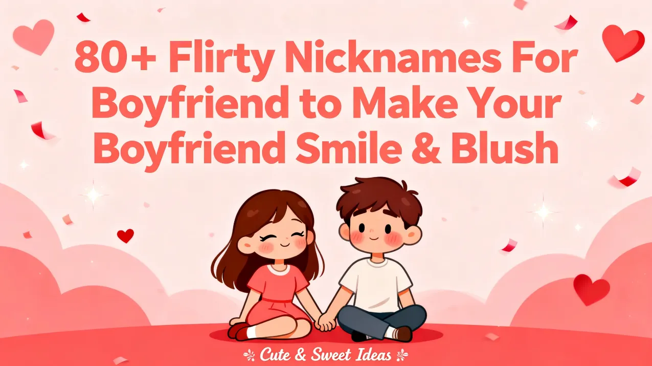 80+ Flirty Nicknames For Boyfriend to Make Your Boyfriend Smile & Blush 💘