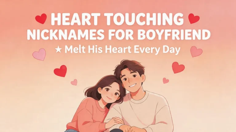 Heart Touching Nicknames for Boyfriend Melt His Heart Every Day