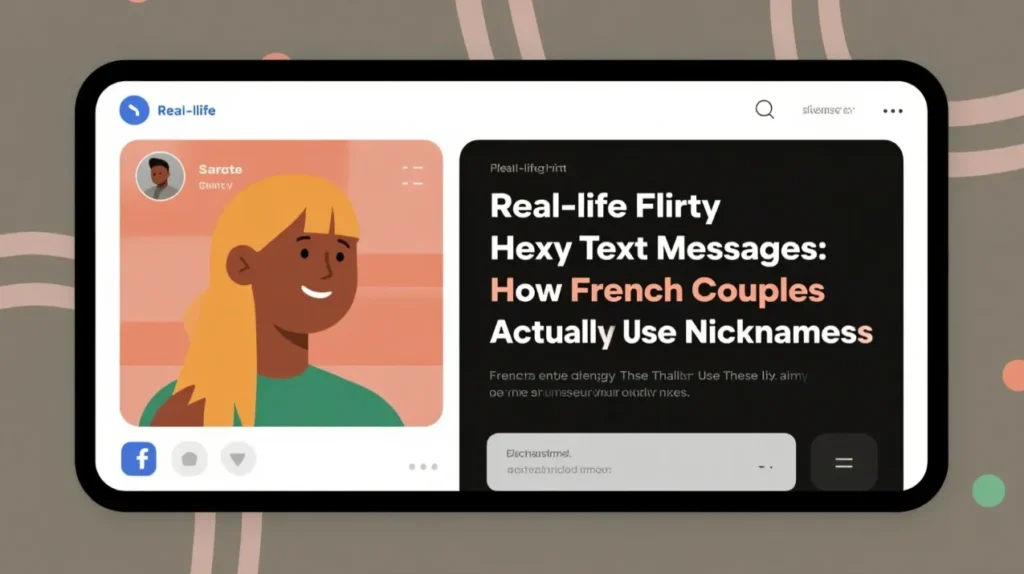 Real-Life Flirty Text Messages How French Couples Actually Use These Nicknames