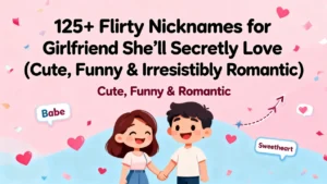 125+ Flirty Nicknames for Girlfriend She’ll Secretly Love (Cute, Funny & Irresistibly Romantic)🔥