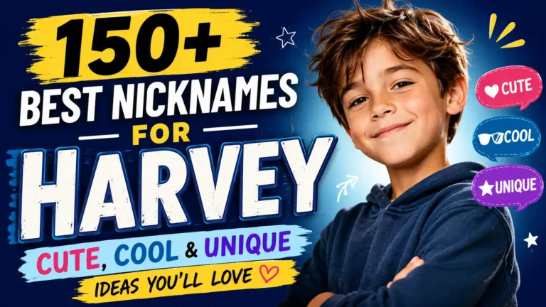150+ Best Nicknames for Harvey Cute, Cool & Unique Ideas You’ll Love