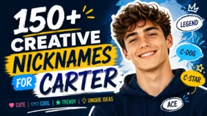150+ Creative Nicknames for Carter Cute, Cool, Trendy & Unique Ideas