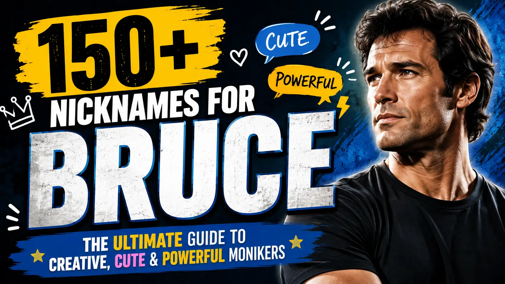 150+ Nicknames for Bruce The Ultimate Guide to Creative, Cute & Powerful Monikers🏆