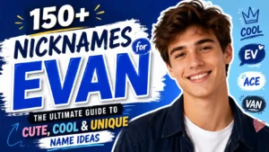 150+ Nicknames for Evan The Ultimate Guide to Cute, Cool & Unique Name Ideas ✨