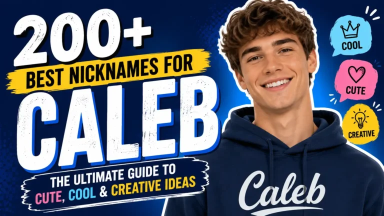 200+ Best Nicknames for Caleb The Ultimate Guide to Cute, Cool & Creative Ideas💡