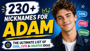 230+ Nicknames for Adam The Ultimate List of Cool, Cute & Creative Ideas