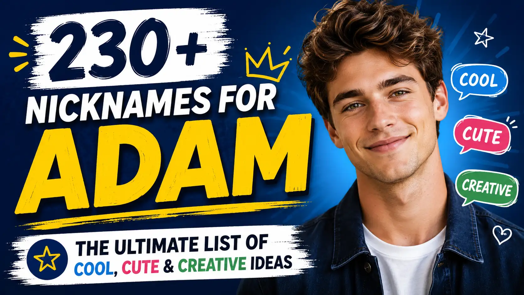 230+ Nicknames for Adam The Ultimate List of Cool, Cute & Creative Ideas