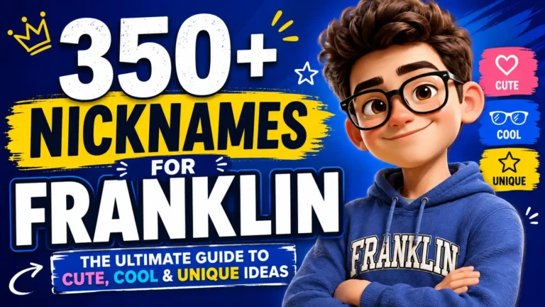 350+ Nicknames for Franklin The Ultimate Guide to Cute, Cool & Unique Ideas 😎