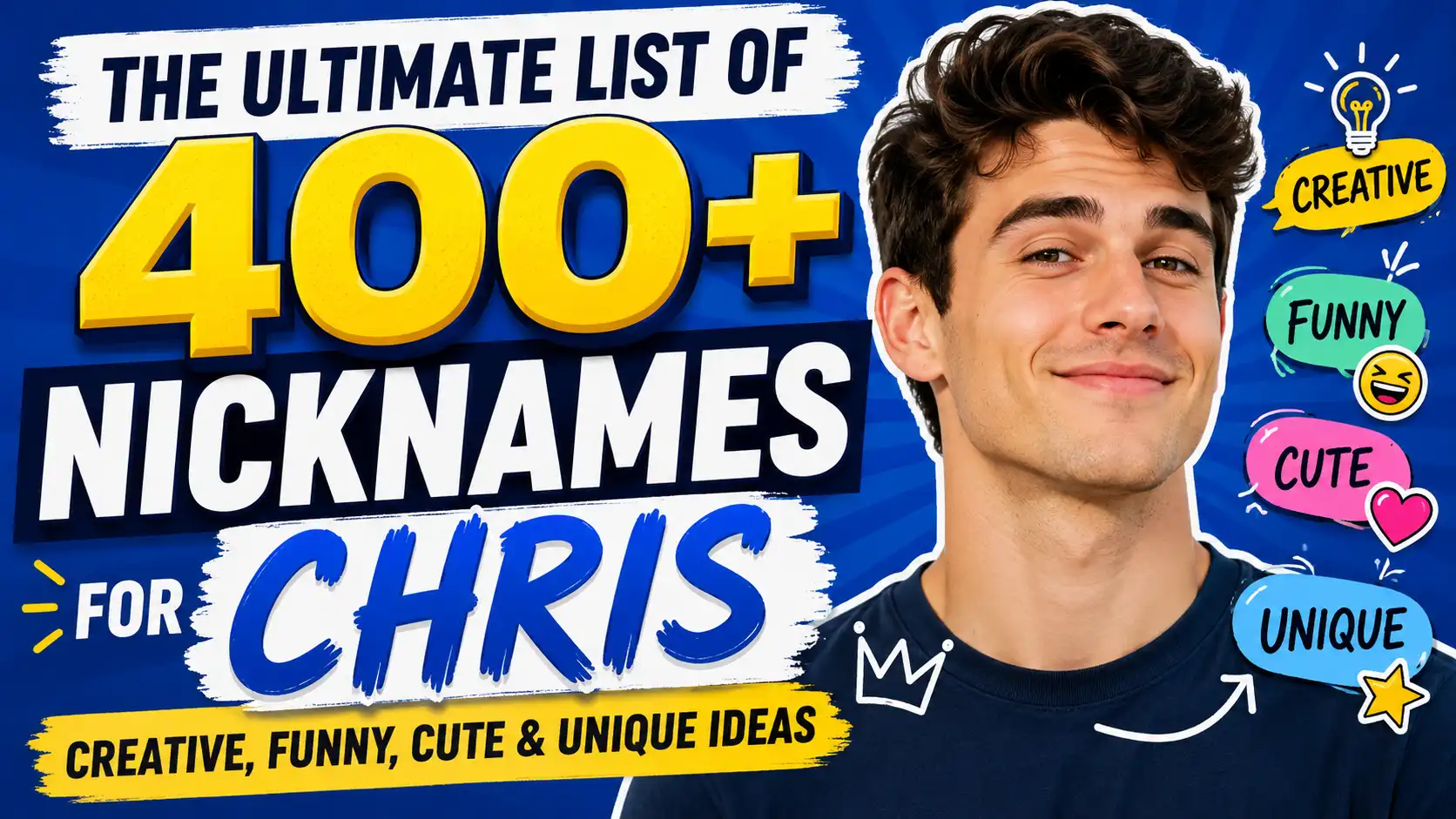 The Ultimate List of 400+ Nicknames for Chris Creative, Funny, Cute & Unique Ideas 🎯