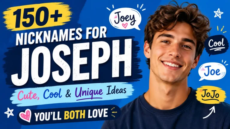 150+ Nicknames for Joseph Cute, Cool & Unique Ideas You'll Both Love