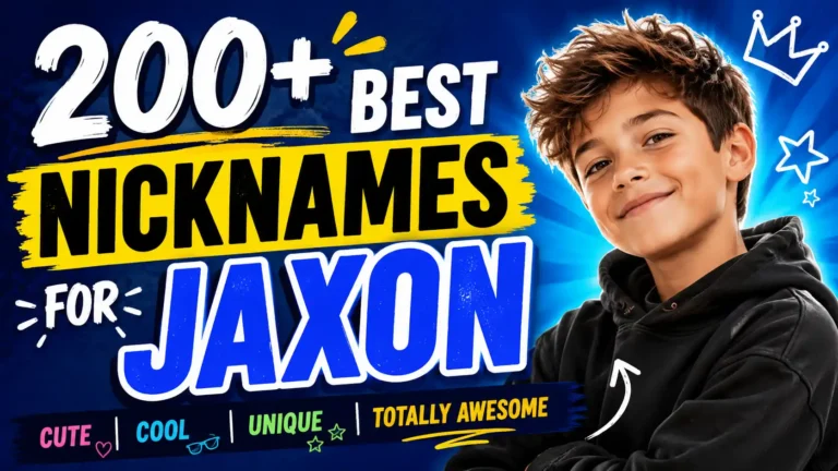 200+ Best Nicknames for Jaxon Cute, Cool, Unique & Totally Awesome