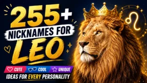 255+ Nicknames for Leo Cute, Cool & Unique Ideas for Every Personality
