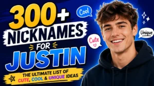 300+ Nicknames for Justin The Ultimate List of Cute, Cool & Unique Ideas